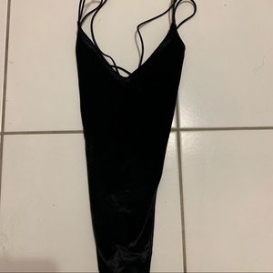 Black Velvet Body Suit